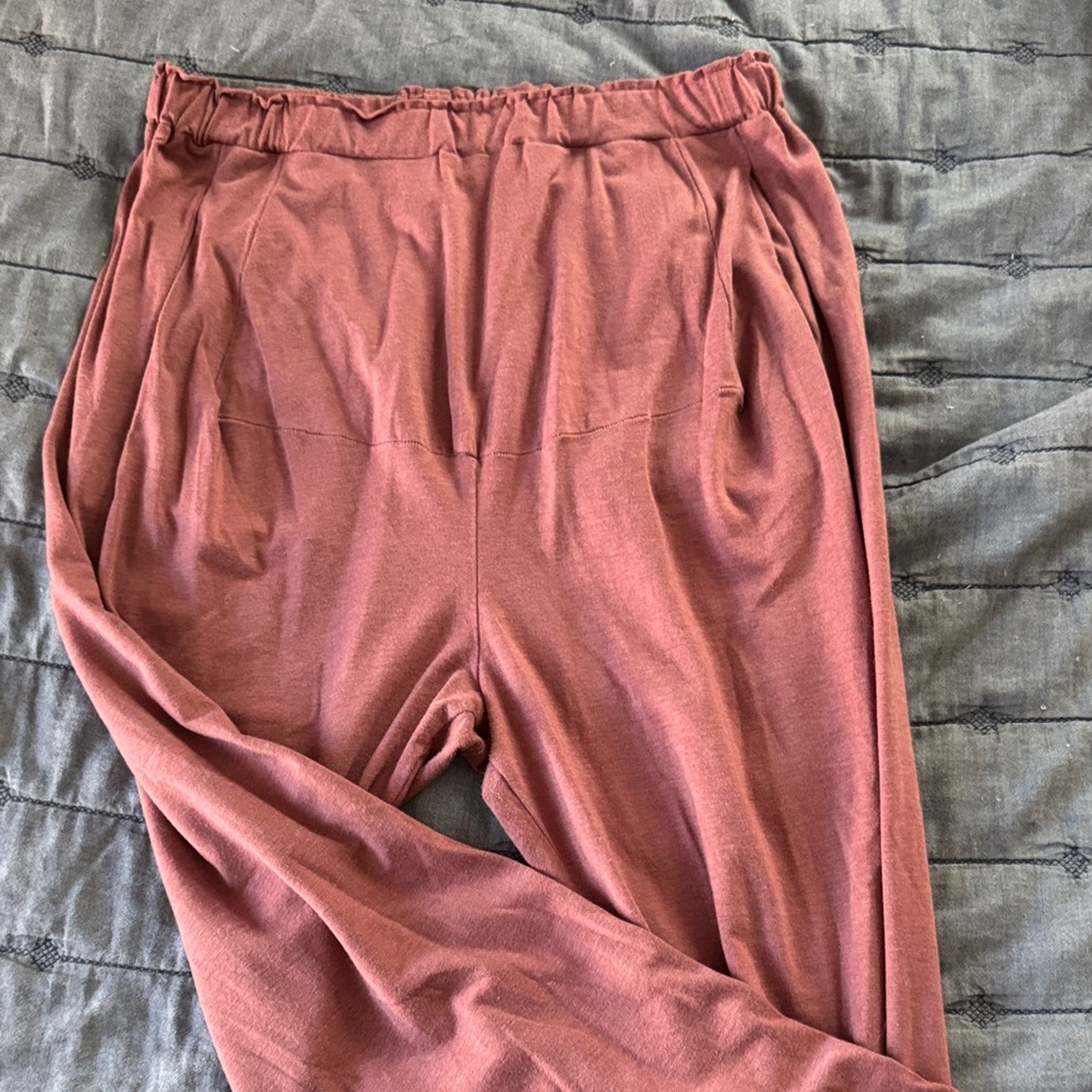Rust Red Relaxed Fit Pants HOI BO